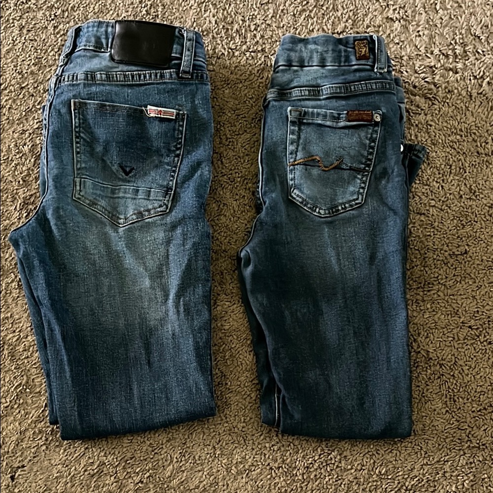 Girls Hudson Jeans and 7 for all mankind size 12